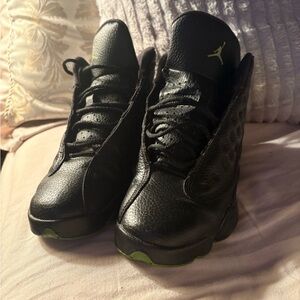 Black and Green Athletic Sneakers